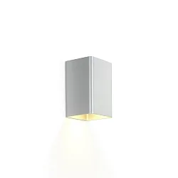 Væglampe DOCUS MINI 1.0 - PAR16 - UP OR DOWN up, down, 1-flamme, firkantet GU10 IP20, aluminium børstet dæmpbar