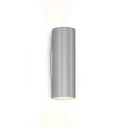 Væglampe RAY MINI 2.0 - PAR16 up / down, 2-flammer GU10 IP20, aluminium børstet dæmpbar