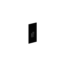 Vægindbygningslampe STRIPE WALL REC 0.4 IP20, sort mat 