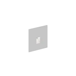Vægindbygningslampe STRIPE WALL REC 0.7 IP20, aluminium børstet 