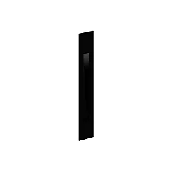 Vægindbygningslampe STRIPE WALL REC 2.2 IP20, sort mat 