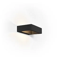 Væglampe BENTO 1.3 - UP&DOWN - 18CM up / down, firkantet IP20, mat, kulsort dæmpbar