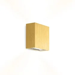 LED Wall luminaire CENTRAL 2.0, Up&Down, 8W 3000K, CRi >90, dimmable, gold