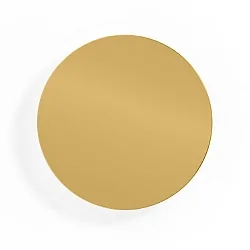 LED Wall luminaire MILES 3.0 ROUND, indirect, Ø 26cm, 8W 2700K, CRi >90, dimmable, gold