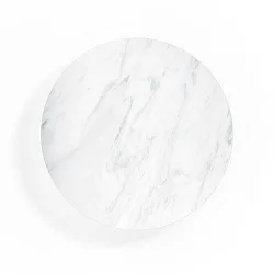 LED Wall luminaire MILES 3.0 ROUND, indirect, Ø 26cm, 8W 3000K, CRi >90, dimmable, marble white