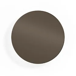 LED Wall luminaire MILES 3.0 ROUND, indirect, Ø 26cm, 8W 3000K, CRi >90, dimmable, bronze