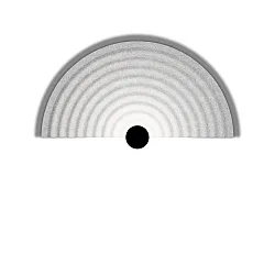 Væglampe TAPIS SOFT WALL SURF 2.0 IP20, grå, marmor dæmpbar