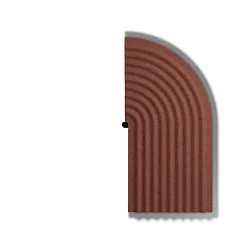 dekorativt element TAPIS SOFT WALL SURF 3.1, rød