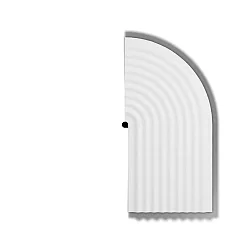 dekorativt element TAPIS SOFT WALL SURF 3.1, hvid