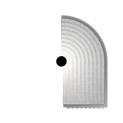 Væglampe TAPIS SOFT WALL SURF 3.0 IP20, grå, marmor dæmpbar