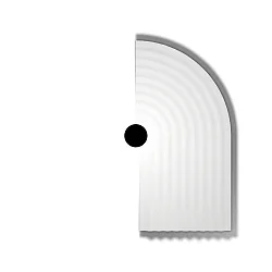 Væglampe TAPIS SOFT WALL SURF 3.0 IP20, hvid dæmpbar