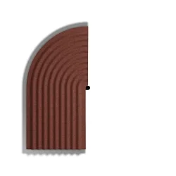 dekorativt element TAPIS SOFT WALL SURF 4.1, rød