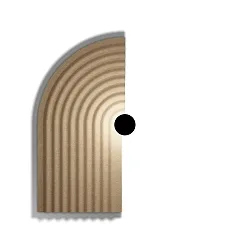 Væglampe TAPIS SOFT WALL SURF 4.0 IP20, sandsten dæmpbar