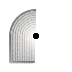 Væglampe TAPIS SOFT WALL SURF 4.0 IP20, grå, marmor dæmpbar