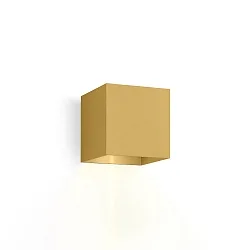 Væglampe BOX 1.0 ensidig IP20, guld dæmpbar