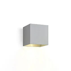 Væglampe BOX 1.0 ensidig IP20, aluminium børstet dæmpbar
