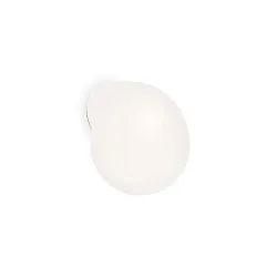 Spejllampe DRO 2.0 - 17.5CM E14 IP44, opal hvid, hvid mat dæmpbar