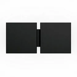 Væglampe CG SQUARE 2G BIG E27 IP20, sort mat