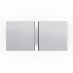 Væglampe CG SQUARE 2G BIG E27 IP20, aluminium børstet