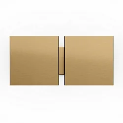 Væglampe CG SQUARE 2G BIG E27 IP20, champagne