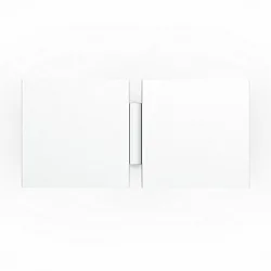Væglampe CG SQUARE 2G BIG E27 IP20, hvid mat