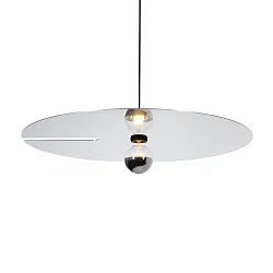 Pendel MIRRO CEILING SUSP 3.0 E27 IP20, aluminium, sort mat 