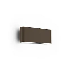 Udendørs wall luminaire KIOSK 1.0 up / down, med linseoptik IP65, bronze dæmpbar