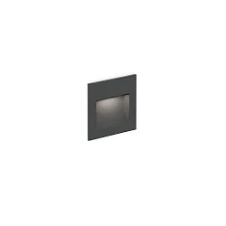 Vægindbygningslampe ORIS OUTDOOR WALL REC 0.8 down, konstant strøm, indirekte IP65, antracit 