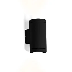 Udendørs wall luminaire TUBE WALL 2.0 LED PHASE up / down, tosidet IP65, sort dæmpbar