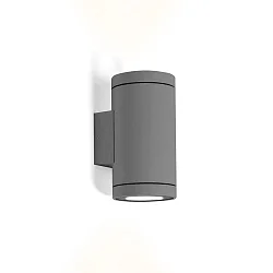 Udendørs wall luminaire TUBE WALL 2.0 LED PHASE up / down, tosidet IP65, mørkegrå dæmpbar
