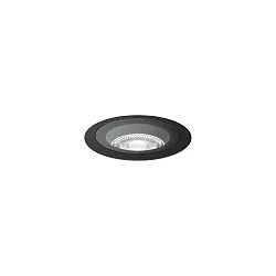 Gulvindbygningslampe BLINK TRIM 2.0 IP65, sort mat