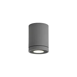 Udendørs loftlampe TUBE 1.0 PAR16 down, cylindrisk, stiv mørkegrå