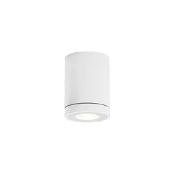 Udendørs loftlampe TUBE 1.0 PAR16 down, cylindrisk, stiv hvid mat