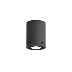 Udendørs loftlampe TUBE 1.0 LED PHASE down, cylindrisk, stiv IP65, antracit dæmpbar