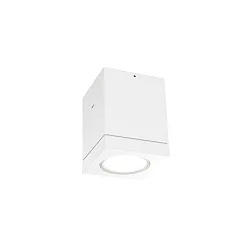 Udendørs loftlampe TUBE 1.0 LED PHASE down, cylindrisk, stiv IP65, hvid mat dæmpbar