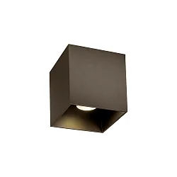 Udendørs loftlampe BOX OUTDOOR CEILING SURF 1.0 IP65, bronze dæmpbar