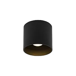 Udendørs loftlampe BOX OUTDOOR CEILING SURF 1.0 IP65, sort mat dæmpbar