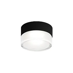 Loftlampe BLAS 1.0 rund, overflademonteret version IP65, mat, kulsort dæmpbar