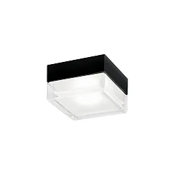 Loftlampe BLAS 2.0 firkantet, overflademonteret version IP65, mat, kulsort dæmpbar