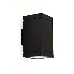 Udendørs wall luminaire TUBE CARRÉ WALL 2.0 PAR16 up / down, tosidet GU10 IP65, sort