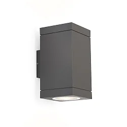 Udendørs wall luminaire TUBE CARRÉ WALL 2.0 PAR16 up / down, tosidet GU10 IP65, mørkegrå