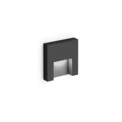 Udendørs indbygningslampe RETO OUTDOOR WALL REC 0.8 IP65, antracit 