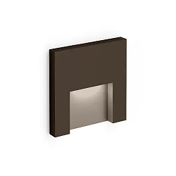 Udendørs indbygningslampe RETO OUTDOOR WALL REC 1.3 IP65, bronze 