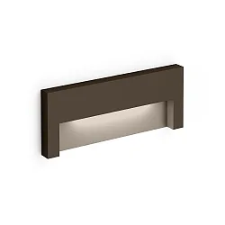 Udendørs indbygningslampe RETO OUTDOOR WALL REC 2.0 IP65, bronze 