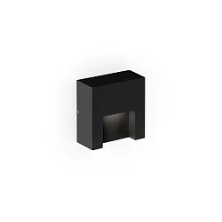 Udendørs wall luminaire RETO WALL SURFACE OUTDOOR 0.8 firkantet IP65, sort mat dæmpbar