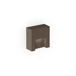 Udendørs wall luminaire RETO WALL SURFACE OUTDOOR 0.8 firkantet IP65, bronze dæmpbar