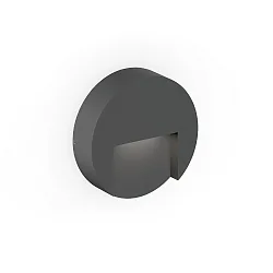 outdoor wall luminaire RETO ROUND WALL SURFACE OUTDOOR 1.3 round IP65, anthracite dimmable