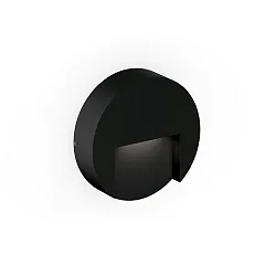 outdoor wall luminaire RETO ROUND WALL SURFACE OUTDOOR 1.3 round IP65, black matt dimmable