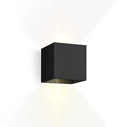 Udendørs wall luminaire BOX 2.0 up / down, Kubusform, justerbar IP65, sort dæmpbar