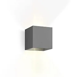 Udendørs wall luminaire BOX 2.0 up / down, Kubusform, justerbar IP65, mørkegrå dæmpbar